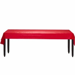 Red Banqueting Plastic Table Roll For Trestle Tables – 30m -PartyVibe Store 77021 40 5 1
