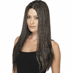 90’s Braid Black Adult Wig (each)