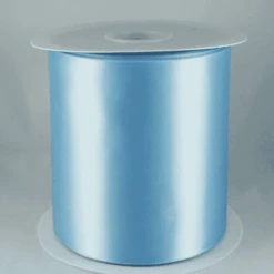 2m X Extra Wide Baby Blue Satin Wide Ribbon – 100mm / 4″ Wide – Grand Opening Ribbon
