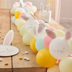 Easter Balloons & Bunnies Table Decoration -PartyVibe Store Balloons Bunnies Table Runner 1