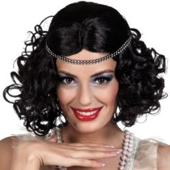 Black 1920’s Wig With Headband
