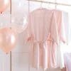 Blush Pink Brides Besties Hen Party Dressing Gown -PartyVibe Store Blush Pink Brides Besties Hen Party Dressing Gown 1