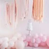 Blush & Rose Gold Streamer Ceiling Decoration -PartyVibe Store Blush Rose Gold Streamer Ceiling Decoration 1