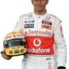 Lewis Hamilton Life Size Cardboard Cut Out Decoration – 176cm -PartyVibe Store Buy Racing Drivers Lifesize Cardboard Cutouts