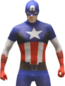 Captain America Morphsuit Adult Costume
