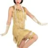 Champagne Gold Flapper Costume 2 Champagne Gold Flapper Costume -PartyVibe Store Champagne Gold Flapper Costume