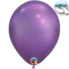 25 X Chrome Purple Latex Party Balloons – 11″