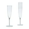 8 X Reusable Clear Plastic Champagne Flutes – 142ml -PartyVibe Store Clear Plastic Champagne Flutes 142ml