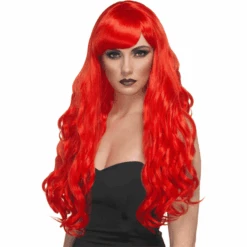 Desire Long Curly Wig – Red