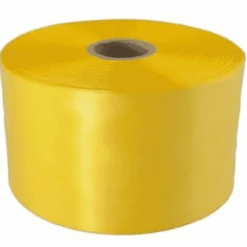 2m X Extra Wide Yellow Satin Wide Ribbon – 100mm / 4″ Wide – Grand Opening Ribbon
