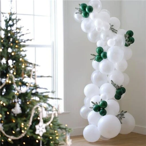 Festive Frosted Foliage DIY Balloon Arch Kit