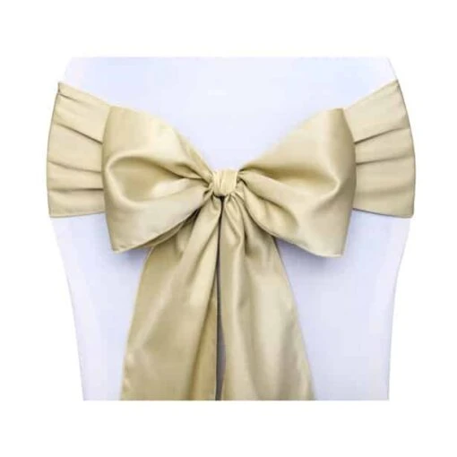 10 X Gold Chair Sashes – 2.7m