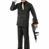 Gold Pinstripe Gangster Suit -PartyVibe Store Gold Pinpstripe Gangster Suit
