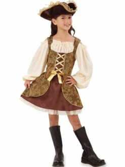 Golden Pirates Dress Child Costume