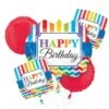 Happy Birthday Brights Balloon Bouquet -PartyVibe Store Happy Birthday Brights Balloon Bouquet