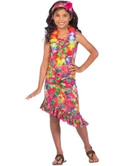Hawaiian Dress Child Costume -PartyVibe Store Hawaiian Dress Child Costume 4