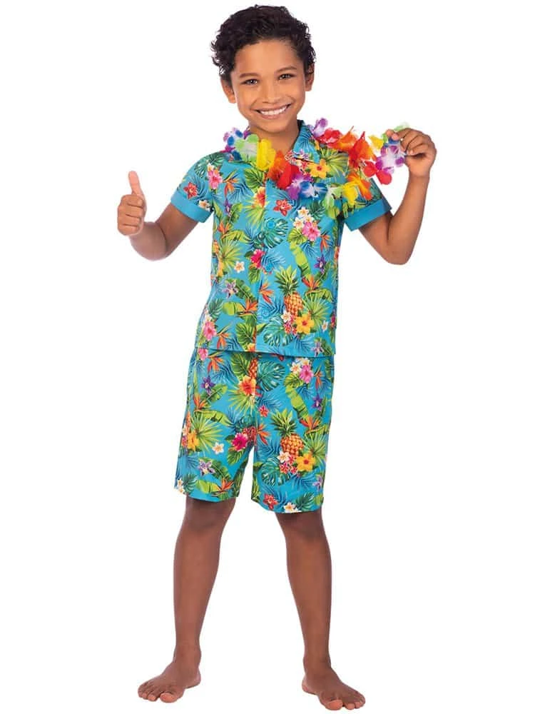 Hawaiian Shirt Set Child Costume 5 Hawaiian Shirt Set Child Costume - Image 3
