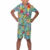 Hawaiian Shirt Set Child Costume -PartyVibe Store Hawaiian Shirt Set Child Costume