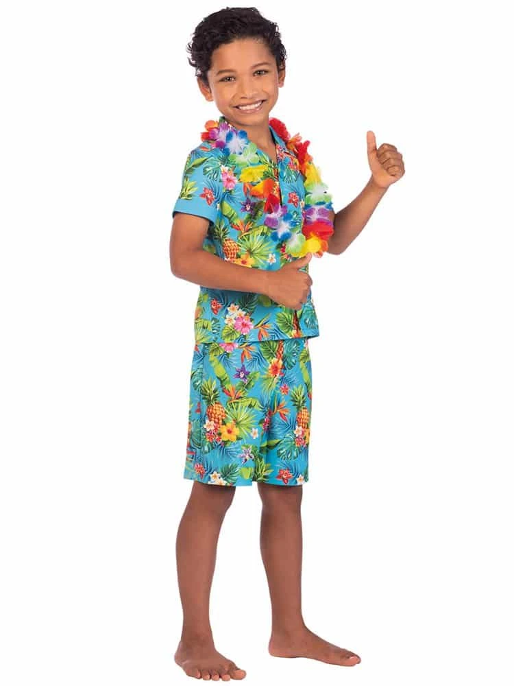Hawaiian Shirt Set Child Costume 4 Hawaiian Shirt Set Child Costume - Image 2