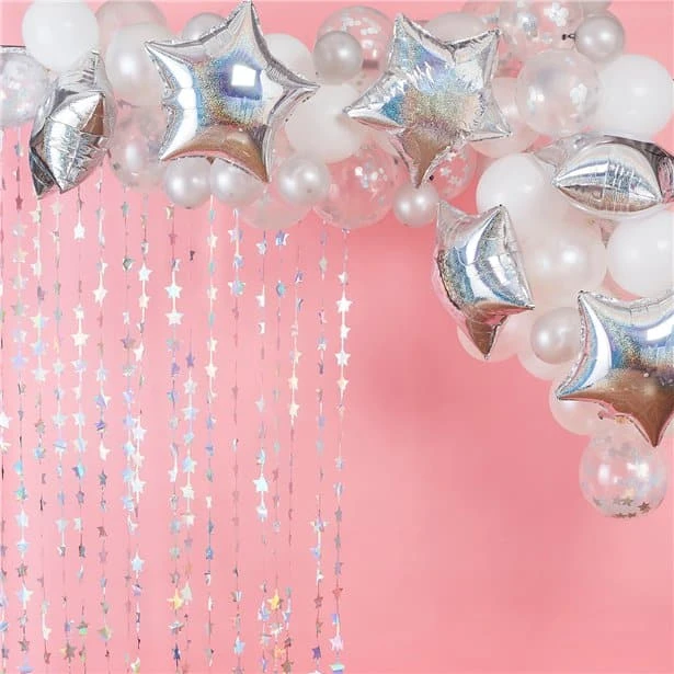 Iridescent Balloon Arch – 65 Balloons 3 Iridescent Balloon Arch – 65 Balloons