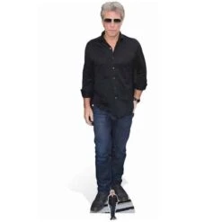Jon Bon Jovi Cardboard Cutout – 1.75m FREE Mini Tabletop Cutout – Next Day Delivery