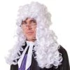 Judge Wig – White (each) -PartyVibe Store Judge Wig White