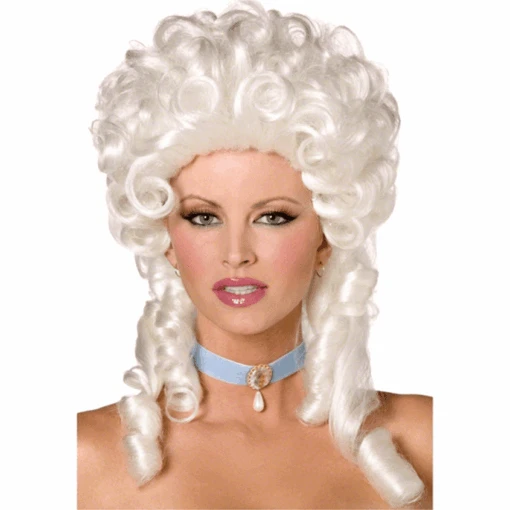 White Lady Baroque Adult Wig (each)