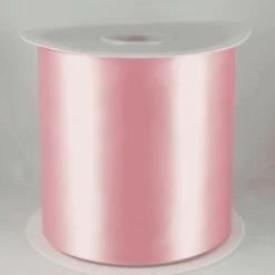 2m X Extra Wide Baby Pink Satin Ribbon – 100mm / 4″ Wide – Grand Opening Ribbon