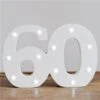 Light Up Number 60 Decoration -PartyVibe Store Light Up 60