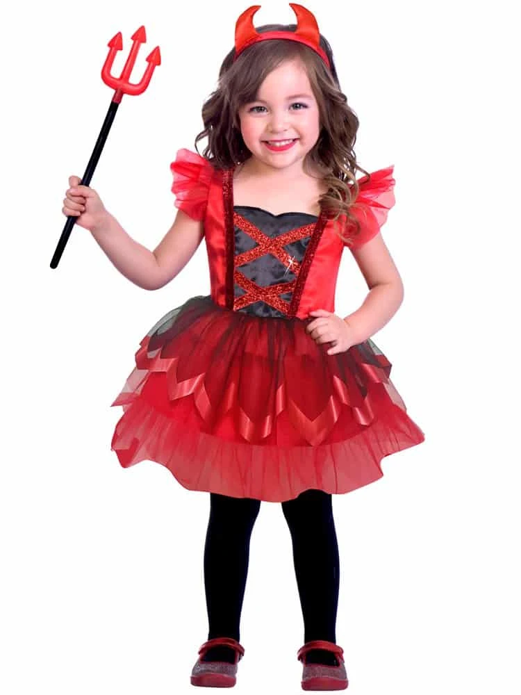 Little Devil Halloween Child Fancy Dress Costume 3 Little Devil Halloween Child Fancy Dress Costume