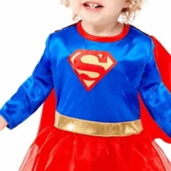 Supergirl Toddler & Baby Costume 10 Supergirl Toddler & Baby Costume -PartyVibe Store Little Supergirl Baby and Toddler Fancy Dress Costume