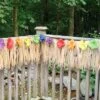 Luau Fence Hawaiian Fringe Decoration – 30.4cm X 7.3m -PartyVibe Store Luau Fence Hawaiian Fringe Decoration Garden Decortions