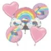 Magical Rainbow Balloon Bouquet -PartyVibe Store Magical Rainbow Balloon Bouquet