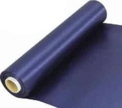 Navy Blue Extra 290mm Wide Satin Fabric – 20m