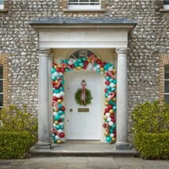 Candy Cane Christmas Door Balloon Arch