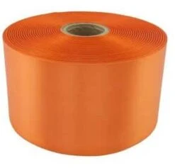 2m X Orange 100mm Extra Wide Ribbon – 100mm / 4″ Wide – Grand Opening Ribbon