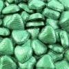 100 X Pale Green Foil Chocolate Hearts – Bulk Pack -PartyVibe Store Pale Green Foil Chocolate Hearts Bulk Pack 100pk