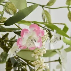 Pink Spring Blossom Door Wreath -PartyVibe Store Pink Flower Wreath 4