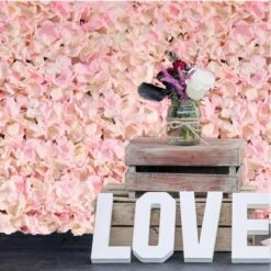 Pink Hydrangea Flower Wall – 60cm
