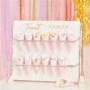 Pink & Rose Gold Treat Stand With 14 Cones -PartyVibe Store Pink Rose Gold Treat Stand with Cones