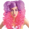 Pony Curls Adult Pink & Purple Wig (each) -PartyVibe Store Pony Curls Wig Pink Purple