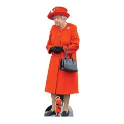 Queen Elizabeth II Red Lifesize Cardboard Cutout 1.6m – FREE Mini Tabletop Cutout – Next Day Delivery