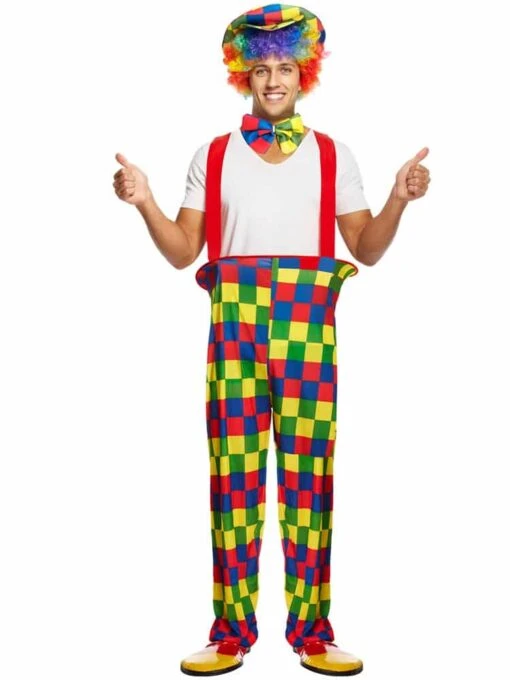 Rainbow Clown Adult Costume