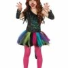Rainbow Leopard Child Costume 1 Rainbow Leopard Child Costume -PartyVibe Store Rainbow Leopard Child Costume