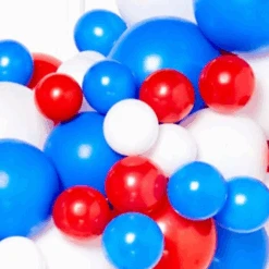 Red, White & Blue DIY Balloon Garland Kit -PartyVibe Store Red White Blue DIY Balloon Garland Kit 3