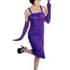 Roaring 20’s Purple Flapper Costume 2 Roaring 20’s Purple Flapper Costume -PartyVibe Store Roaring 20s Purple Flapper Costume