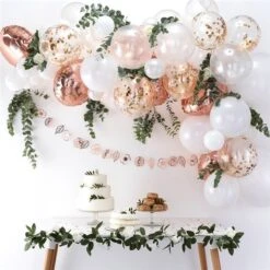 Rose Gold Balloon Arch -PartyVibe Store Rose Gold Balloon Arch