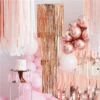 Rose Gold Fringe Chandelier -PartyVibe Store Rose Gold Fringe Chandelier