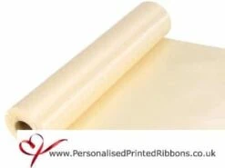 Ivory Cream Extra Wide Satin Ceremonial Ribbon 290mm – 20 Metre Roll