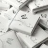 Silver Wedding Butterfly Neapolitan Chocolates (Pk 50) -PartyVibe Store Silver Wedding Butterfly Neapolitan Chocolates